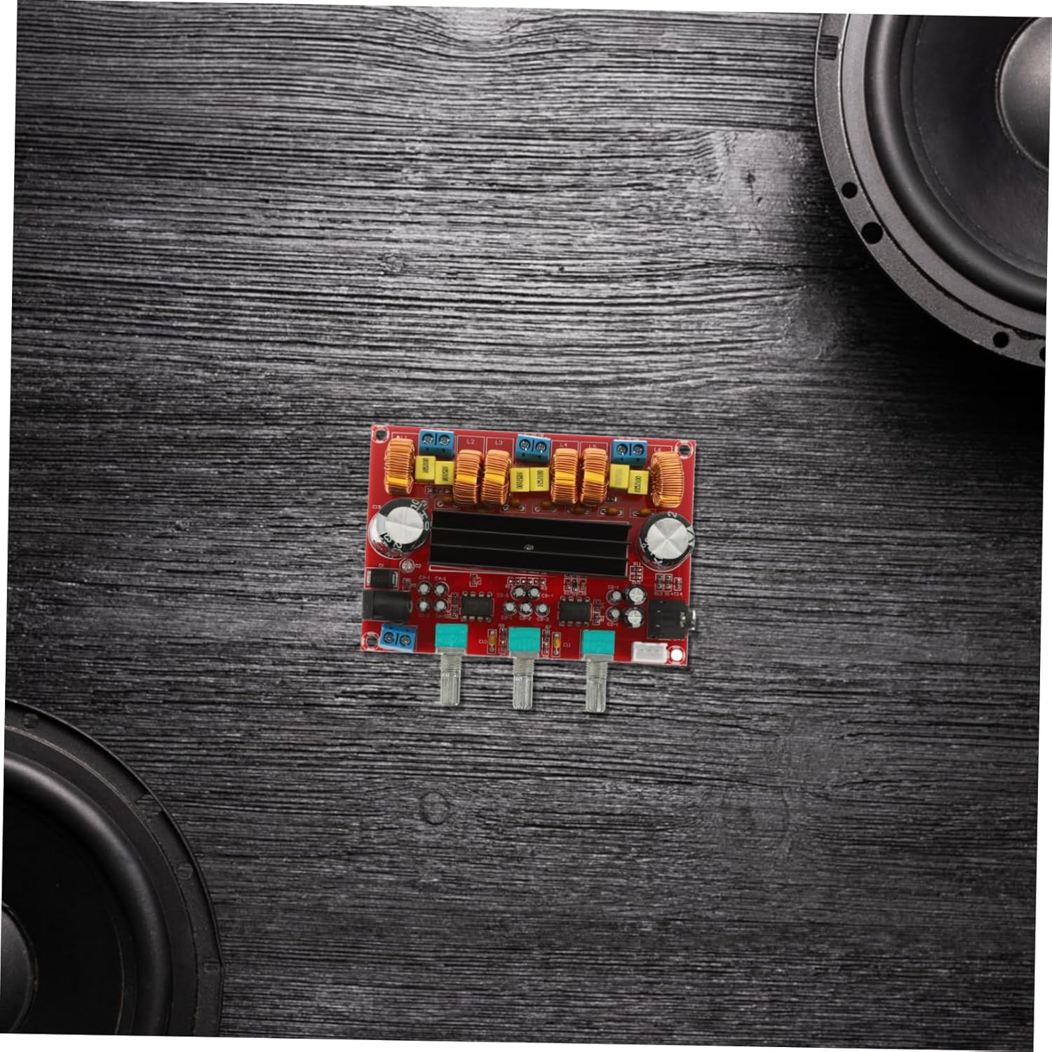 Angoily 2.1 Channel Audio Amplifier Module Stereo Subwoofer Board 12V-24V Wide Voltage Power Amplifier for Home Theater Sound Systems image number 6