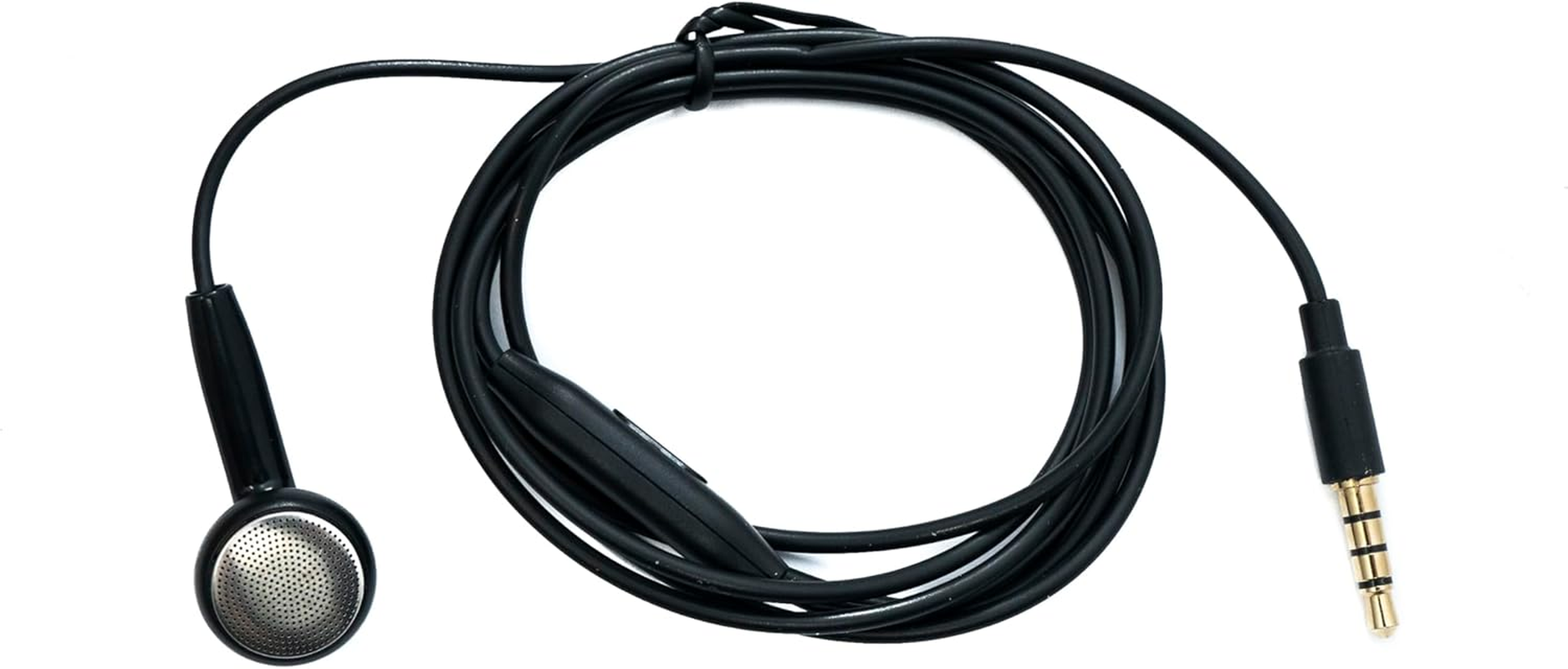 SYSTEM-S Mono In-Ear Headphones 120 Cm AUX Jack TRRS 3.5 Mm Plug Microphone image number 2