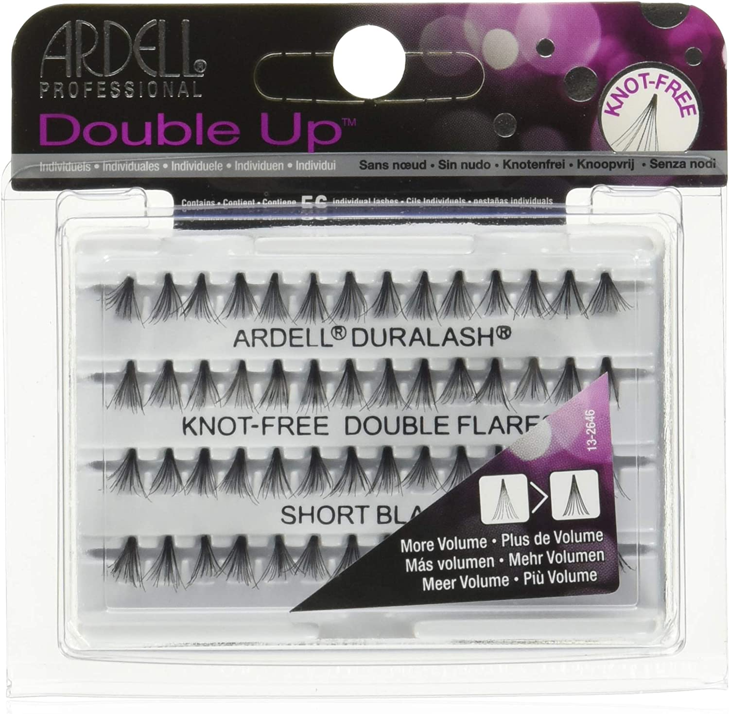 Ardell Double Knot-Free Short Individuals Lashes, Black, Short (61484) image number 1