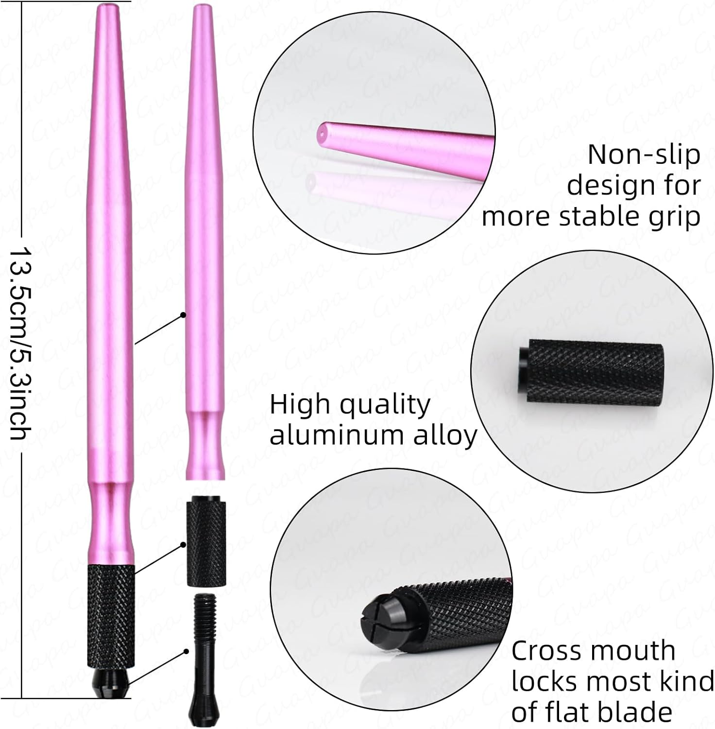 Microblading Handles Manual Microblading Pen with Nano 0.15Mm Blade Microblade Holder for Eyebrow Lip Microblading Kit image number 4