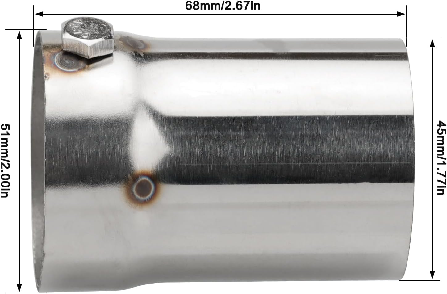 VG MOTO Universal Motorcycle DB Killer 51Mm 2" Exhaust Muffler Baffle Removable for Silencer Pipe Noise Sound Eliminator (Style C) image number 4