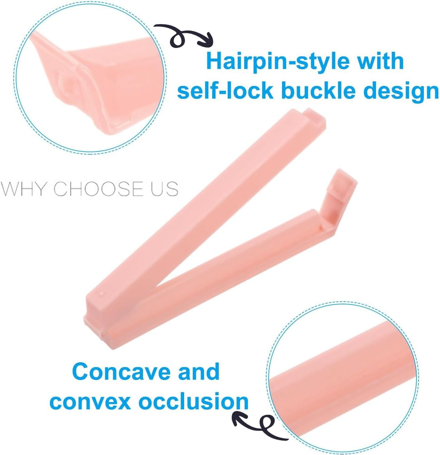 Yharnamite 16 Pcs Bag Sealing Clips, 3 Sizes Reusable Plastic Food Clips Bag Clips, Sealing Clips for Food Storage, Keeping Food Fresh image number 3