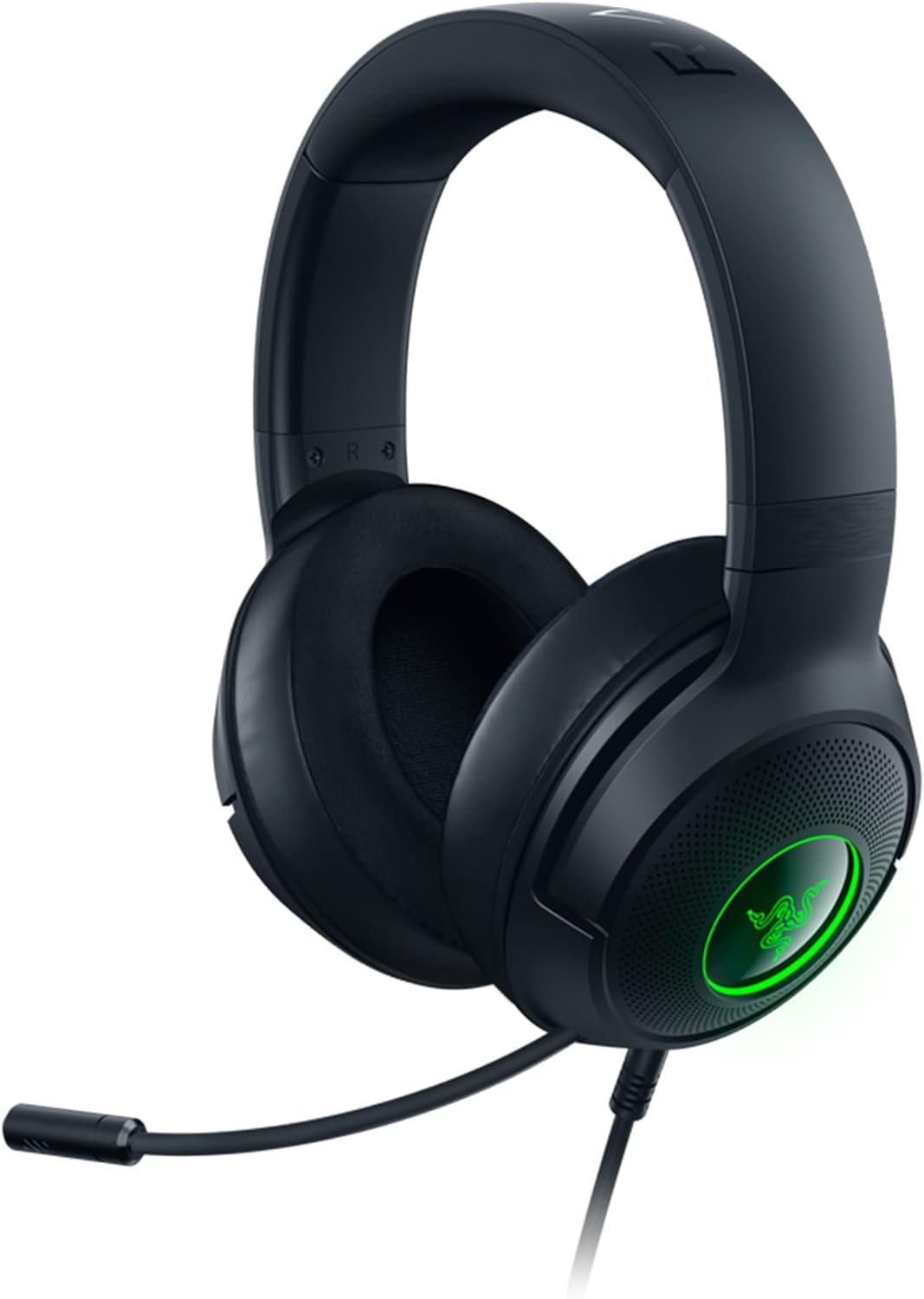 Razer Kraken V3 X USB - Wired USB Gaming Headset (Ultra-Lightweight at 285G, Triforce 40 Mm Drivers, Hyperclear Cardioid Microphone, 7.1 Surround Sound, Chroma RGB) Black image number 1