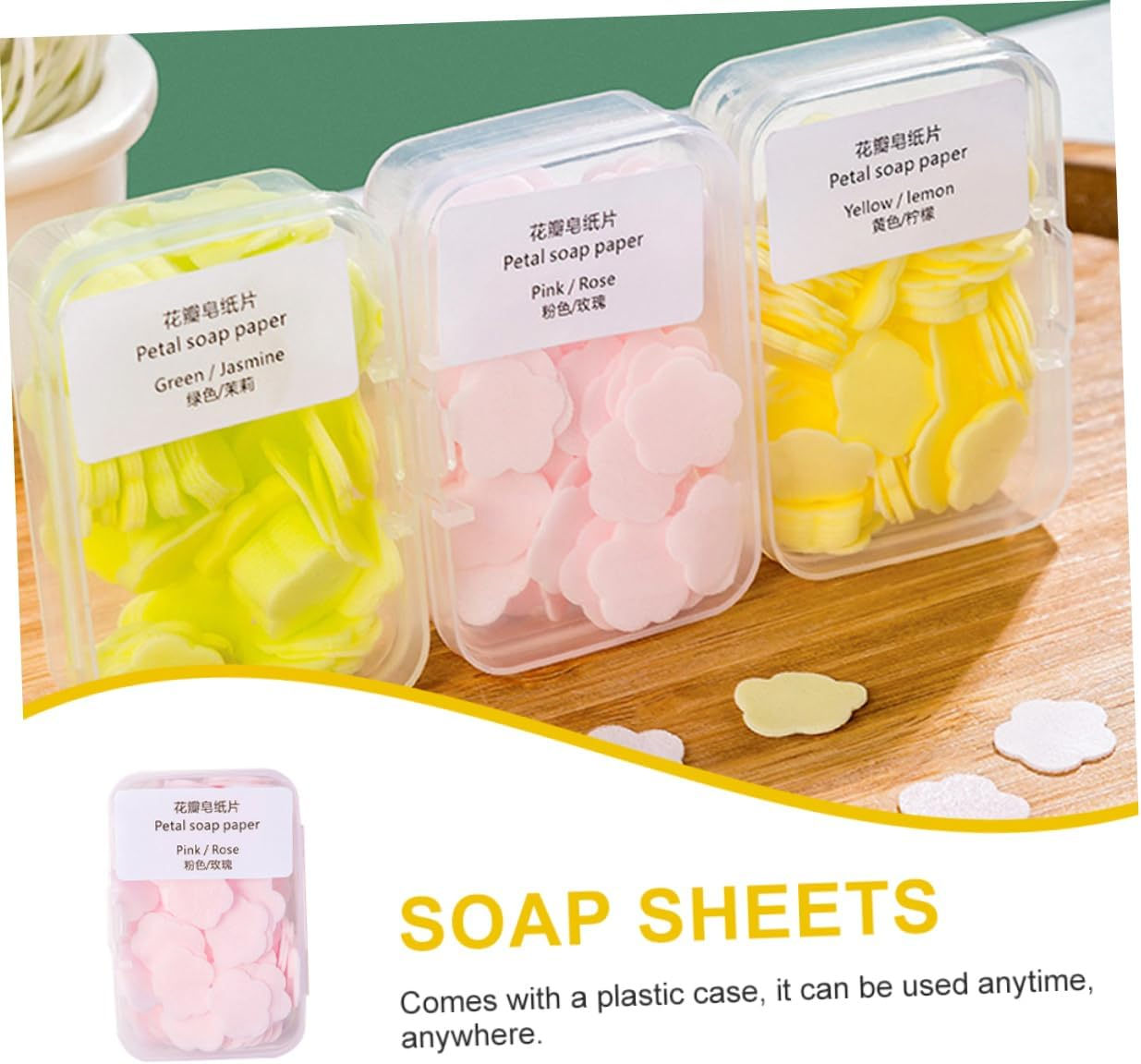 SUPVOX Portable Handwashing Soap Travel-Friendly Soap Flakes for Outdoors Camping and Hiking Skin Safe and Refreshing image number 1