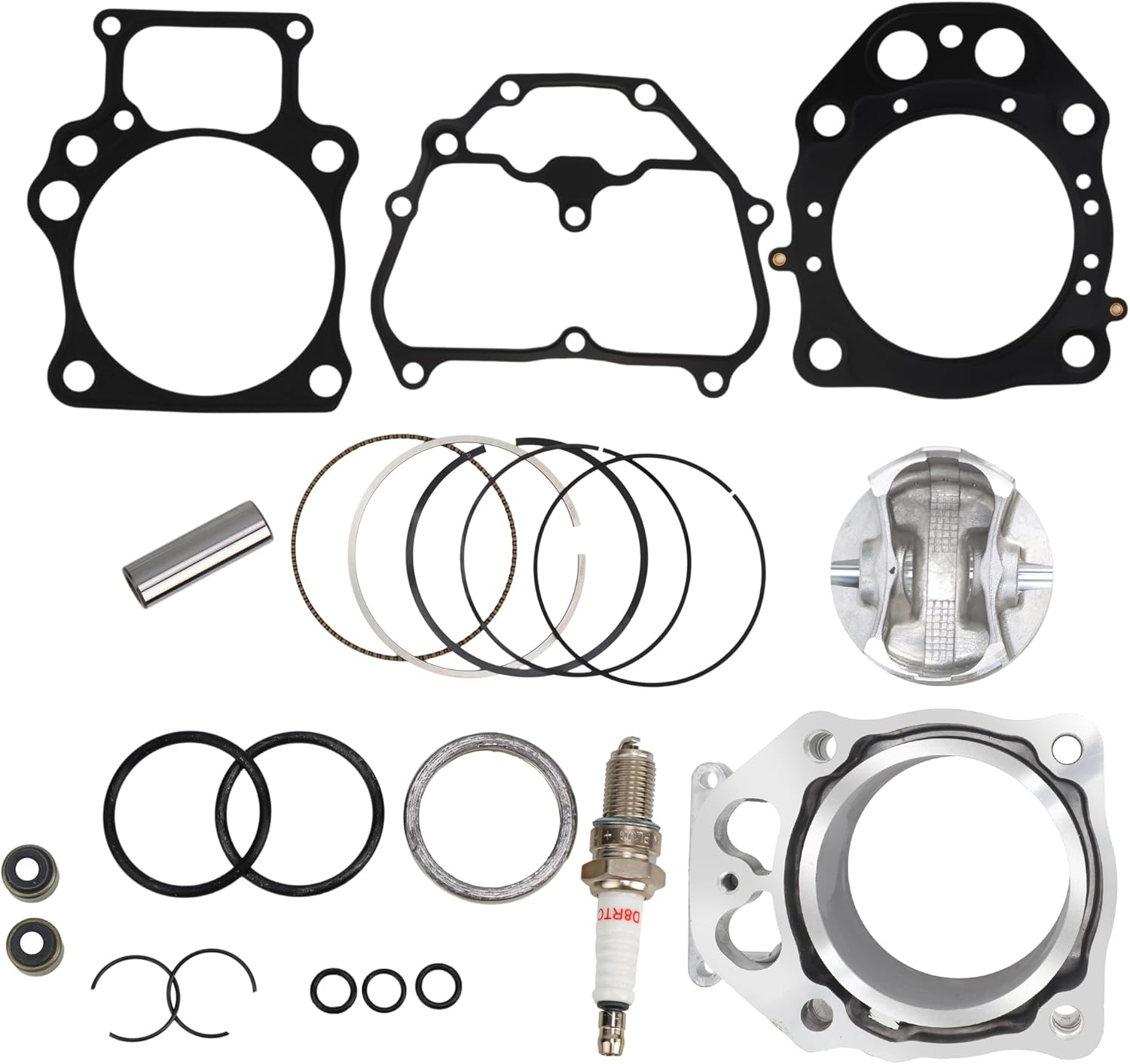 SLTY 12100-HR6-B00 96Mm Cylinder Piston Ring Gasket Top End Rebuild Kit Compatible with Honda TRX520FA TRX520FE TRX520FM 2020-2024 ATV, for Honda SXS520M 2021-2023 UTV image number 5