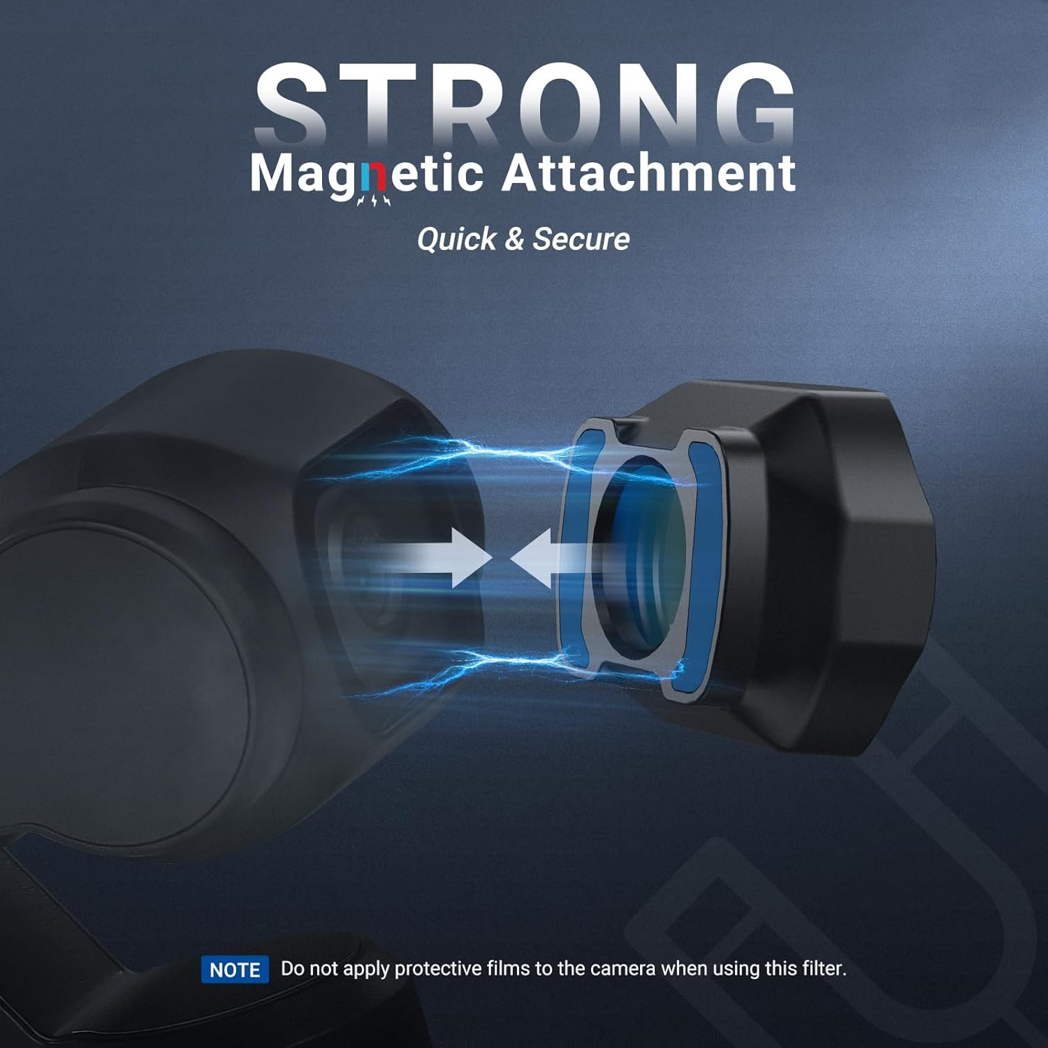 NEEWER 2X Teleconverter Compatible with DJI Osmo Pocket 3 Only, 4 Elements 3 Groups Multicoated HD Optical Glass Magnetic Lens Attachment, Gimbal Action Camera Accessories, LS-84