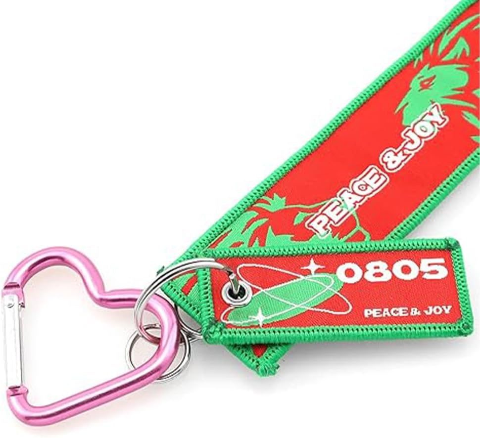 10Pcs Aluminum Alloy Spring Snap Hook Clip Keychain Hook Heart Cute Carabiner Clip Key Holder for Outdoor Camping Fishing Climbing Clips Hammock Key Chain Clip,Heart Shaped Keychain Clip(Pink) image number 5