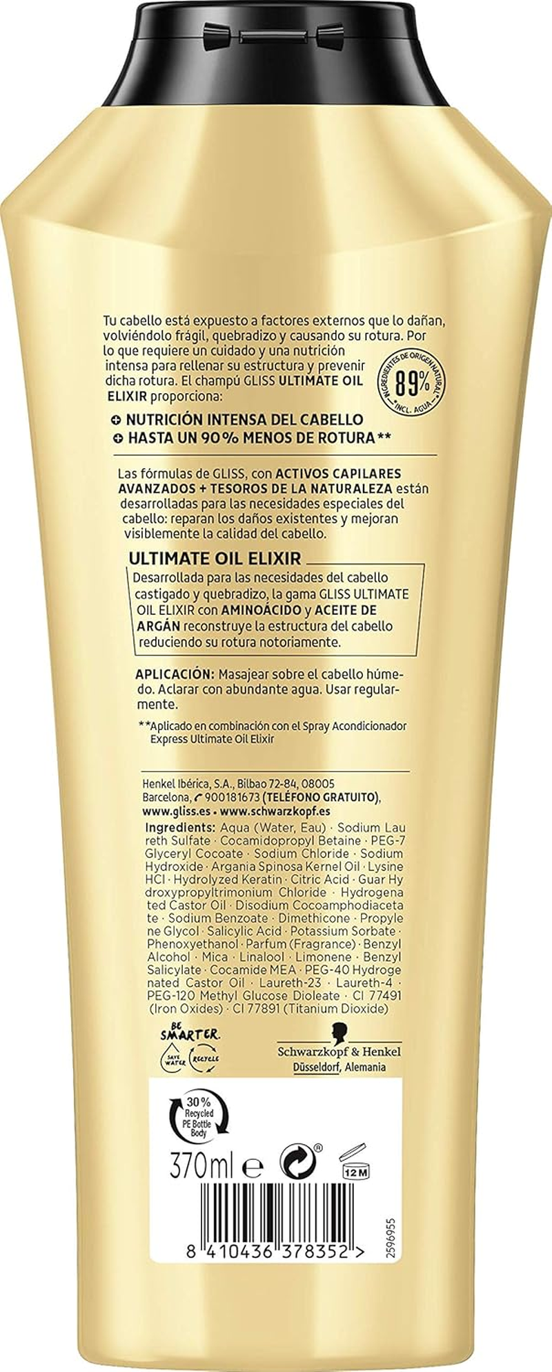 Gliss Champu 370 Ml Ultoilelix image number 4