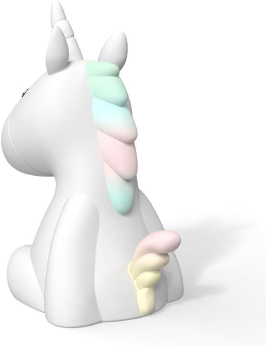 Dhink Night Light Rechargeable LED Silicone Unicorn, Whitehill DHINK442-21 image number 4
