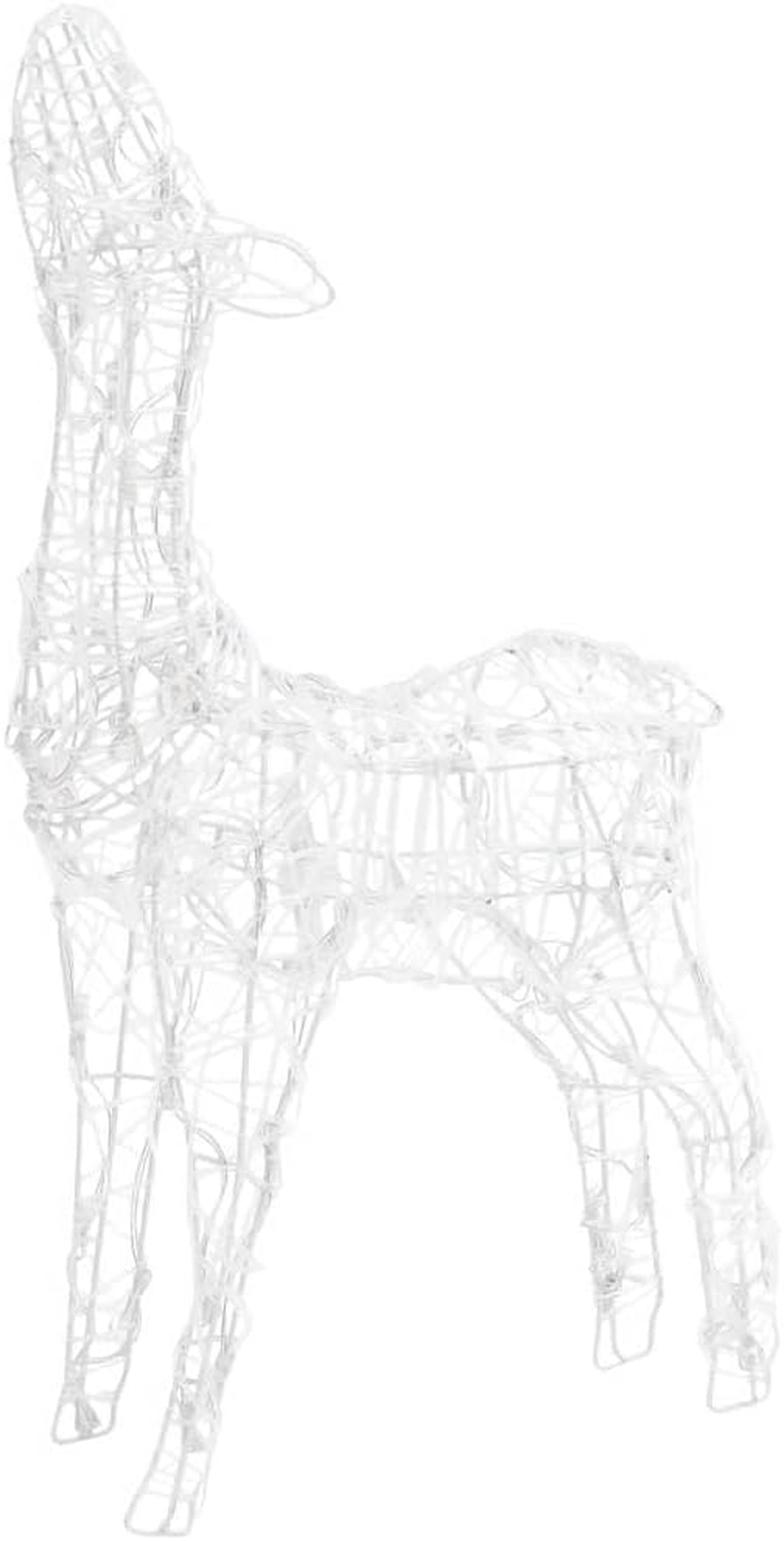 Acrylic Reindeer Family Christmas Decoration 160 LED Warm White Holiday Decor image number 6