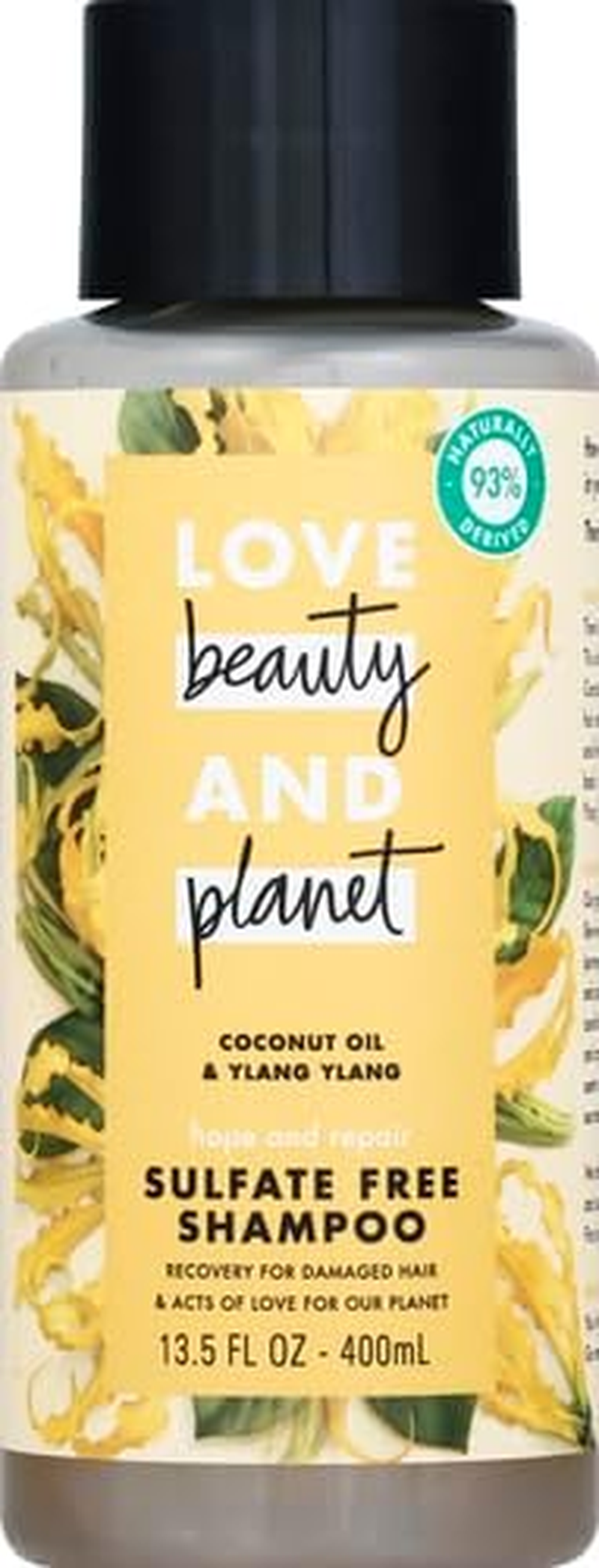 Love Beauty and Planet Shampoo with Vitamin B3 Coconut Oil & Ylang Ylang for Intensive Repair for Damaged Hair Sulfate, Silicone, & Paraben Free. Cruelty-Free. 13.5 Oz image number 4