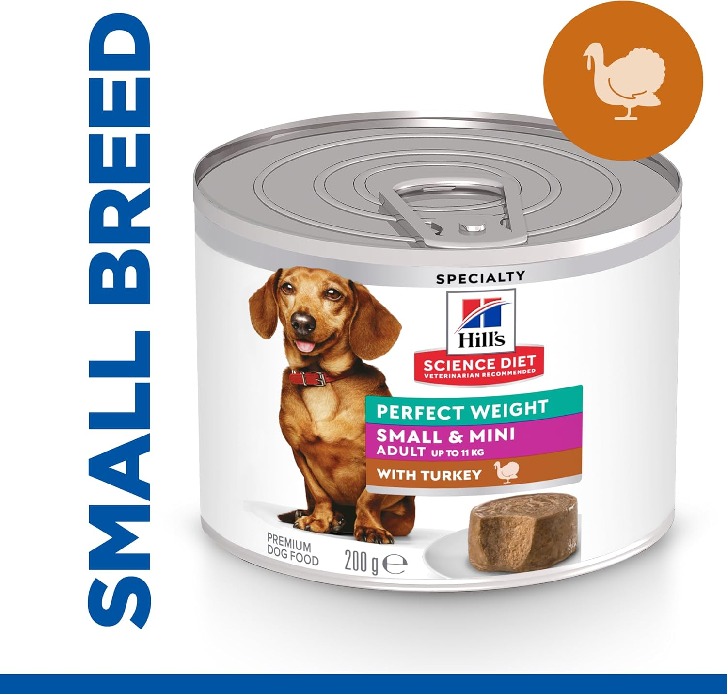 Hill'S Science Diet Perfect Weight Small & Mini with Turkey Canned Dog Food 12X200G