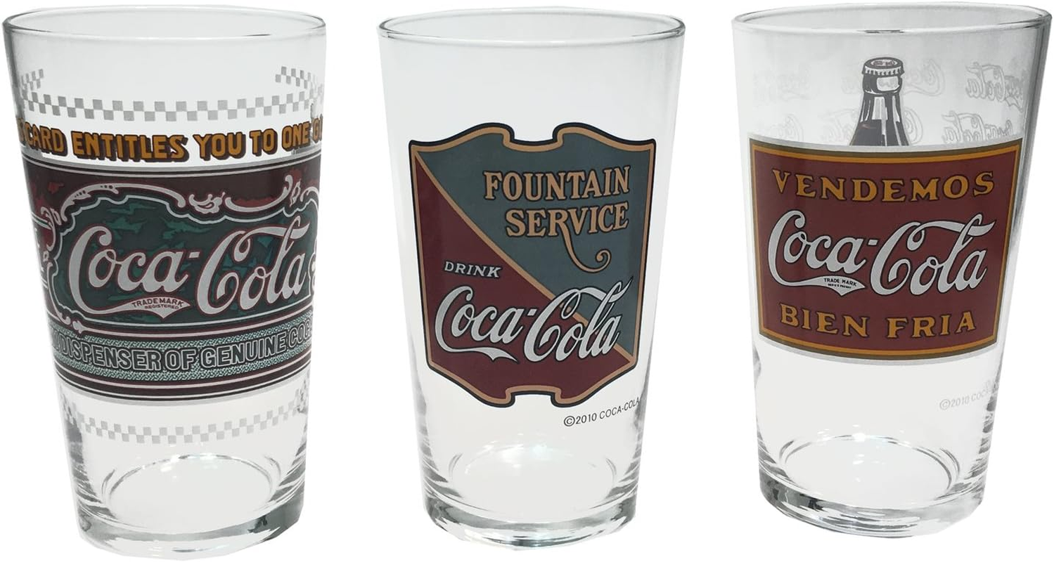 ADERIA 6434 Tumbler Glass, Coca-Cola Legacy B, 10.0 Fl Oz (305 Ml), Made in Japan, Comes in a Cosmetic Box, Cup, Stylish, Gift, Women'S, Mother'S Day, Dishes, Father'S Day, Couples, Housewarming, - Design B image number 4