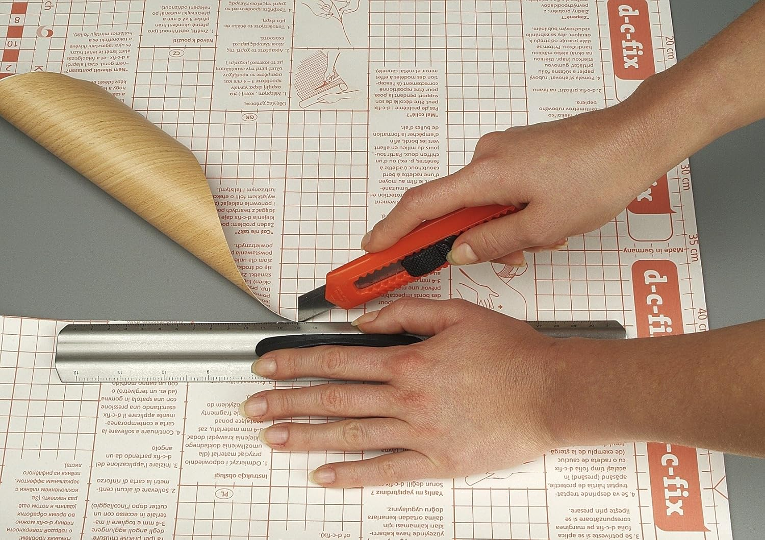 D-C-Fix 346-0306 Decorative Self-Adhesive Film, Grey Marble, 17.71" X78" Roll image number 3