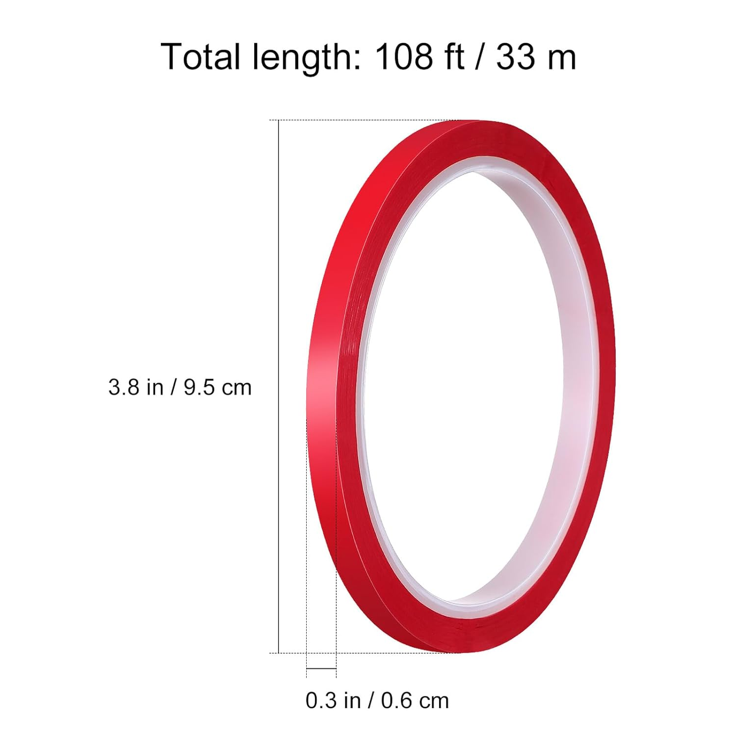 Jojofuny 1Roll Car Decorative Strip Adhesive Tape for Auto Trim Strong Adhesive Colored Tape Insulation Tape No Marks Durable for Car Decoration