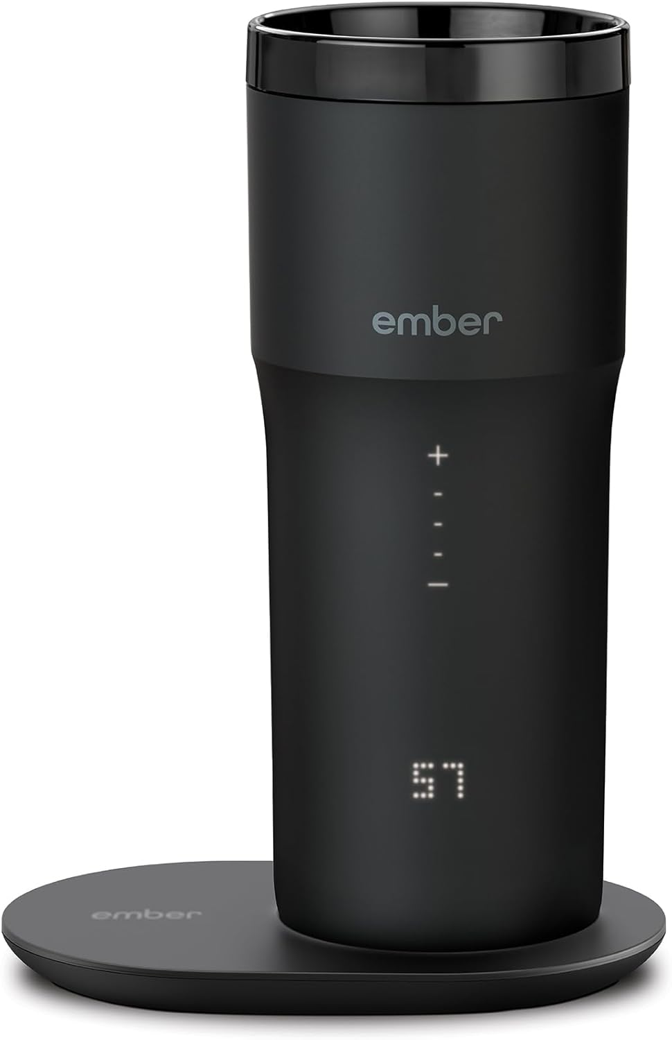 Ember New Temperature Control Smart Travel Mug 2 Charging Coaster, Black - Improved Design image number 3