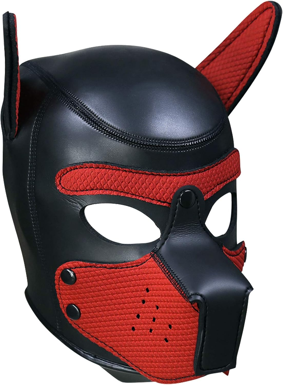 Pup Hood, Black & Red, Large image number 4