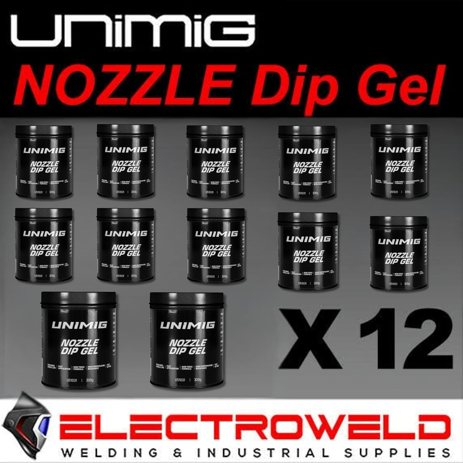 UNIMIG Nozzle Tip Dip Gel 400G, anti Spatter Mig Welding Torch, Water Soluble Tin 800055, 1 X 400G image number 3