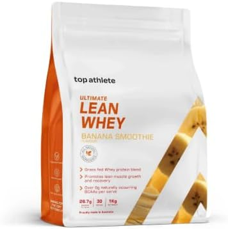 Top Athlete Ultimate Lean Whey Protein Powder I Grass-Fed Whey Isolate Protein I 26.3G Protein/Serve for Muscle Recovery I 1Kg, 30 Servings (Vanilla Bean Flavour) image number 4