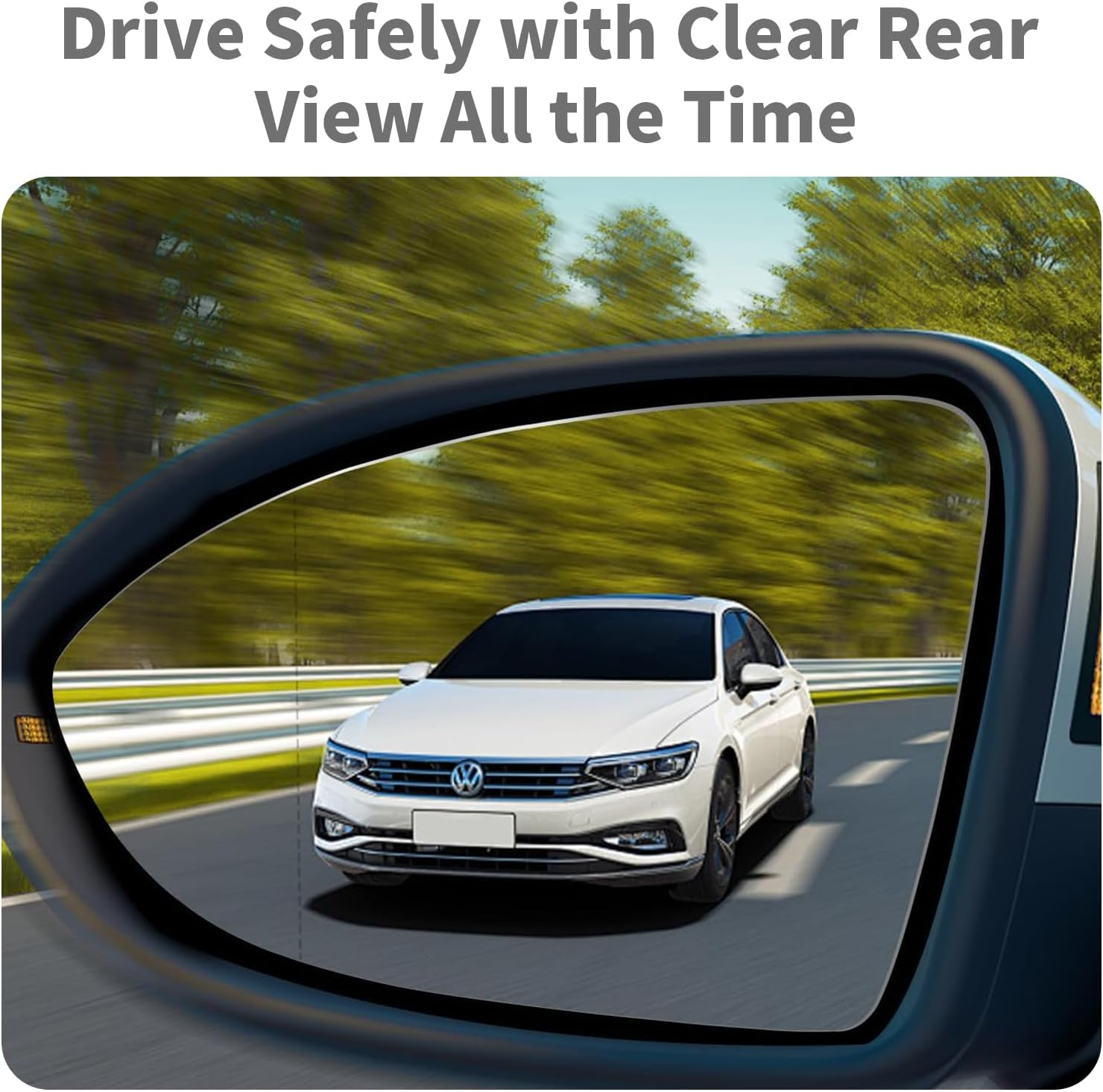 Left Heated Mirror Glass for VW Golf MK7 Jetta &ndash; Quick Defog & Anti-Glare, Clear View Replacement for Safe Driving in Rain & Fog image number 5