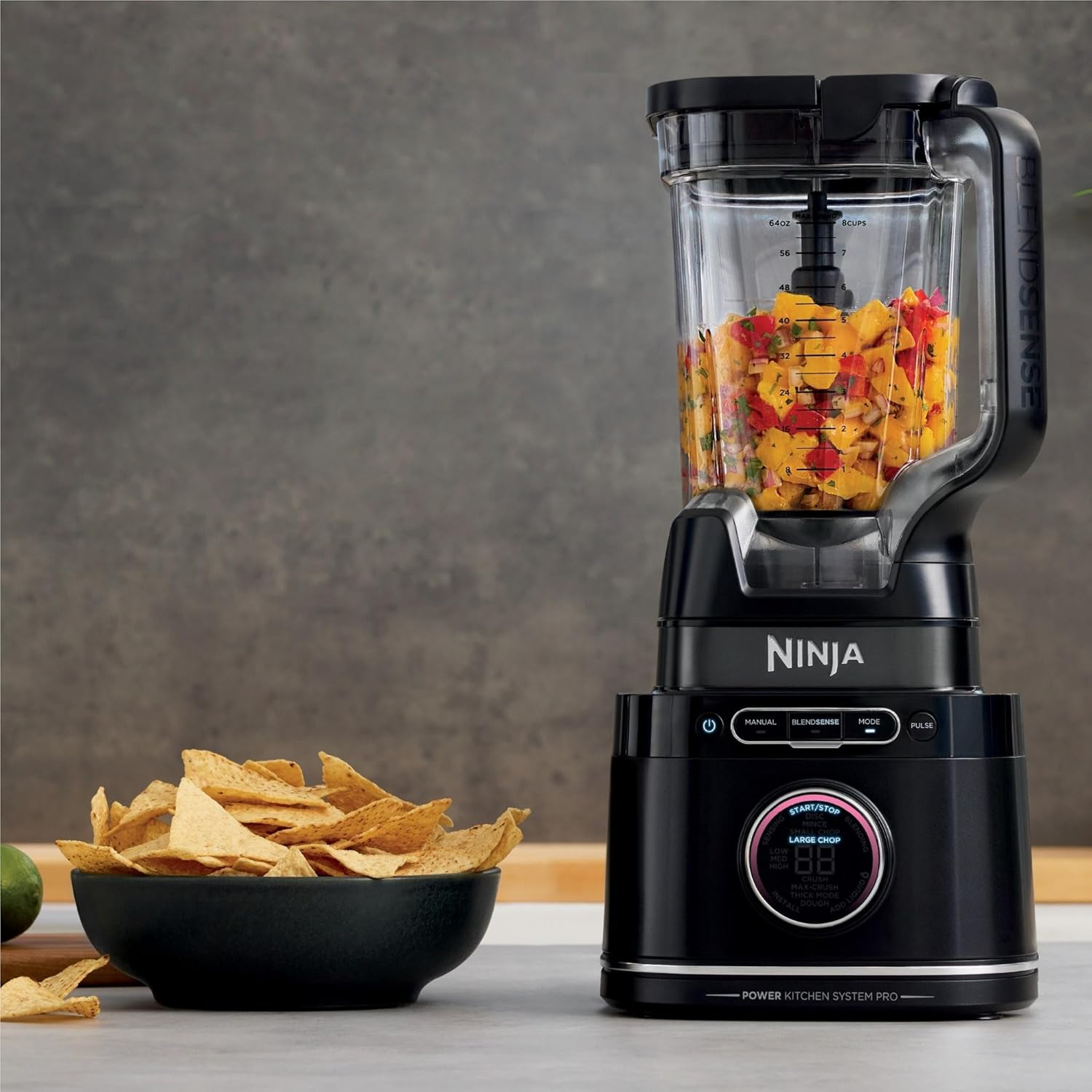 Ninja Detect Kitchen System Power Blender + Processor Pro, High Speed Food Mixer, Juicer & Smoothie Maker, One Touch Preset Programs & Blendsense Technology, TB401ANZ, Black