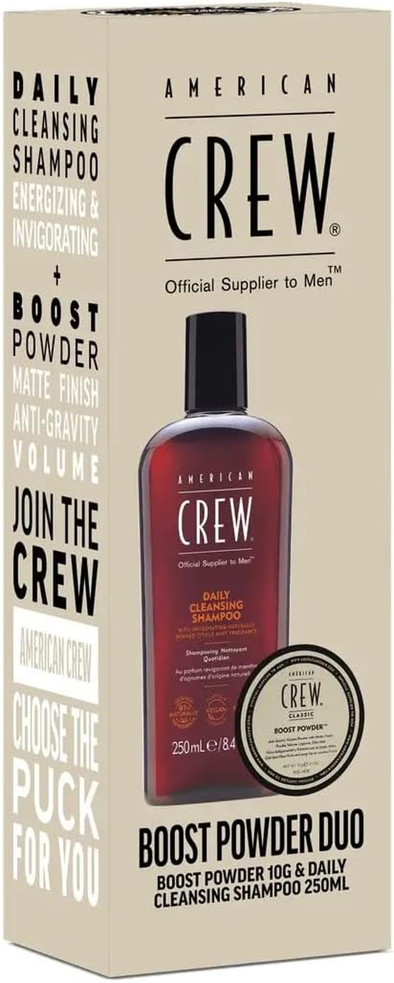 American Crew Boost Powder Duo (Boost Powder 10G & Daily Cleansing Shampoo 250Ml) image number 1