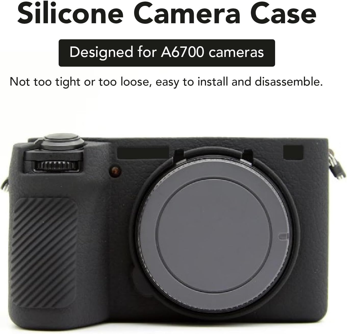 Silicone Camera Case, Camera Body Cover Skin Easy to Grip Scratch Proof for A6700 image number 6