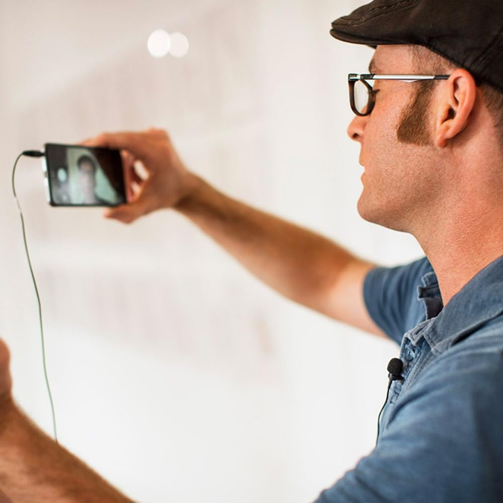 Shure MVL Omnidirectional Condenser Lavalier Microphone [1/8 Inch (3.5Mm)] + Windscreen, Tie-Clip, Mount and Carrying Pouch image number 1