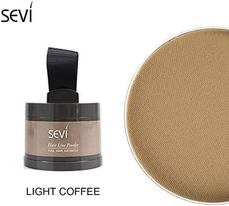 STR- Instantly Hairline Shadow &ndash; Hairline Powder, Quick Cover Grey Hair Root Concealer for Thinning Hairline, Eyebrows & Beard, Windproof & Sweatproof, Light Coffee image number 6