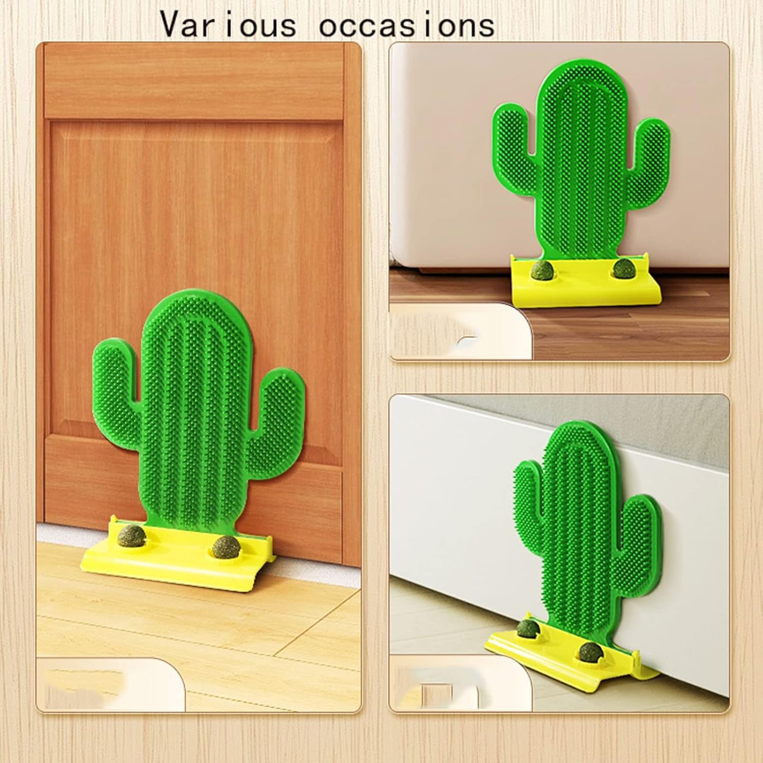 Cat Self Groomer, Cat Toys, Cat Scratcher, Cat Corner Brush, Wall Scratcher Massager for Cat, for Long Short Fur Cats Kitten/372/2034 image number 6