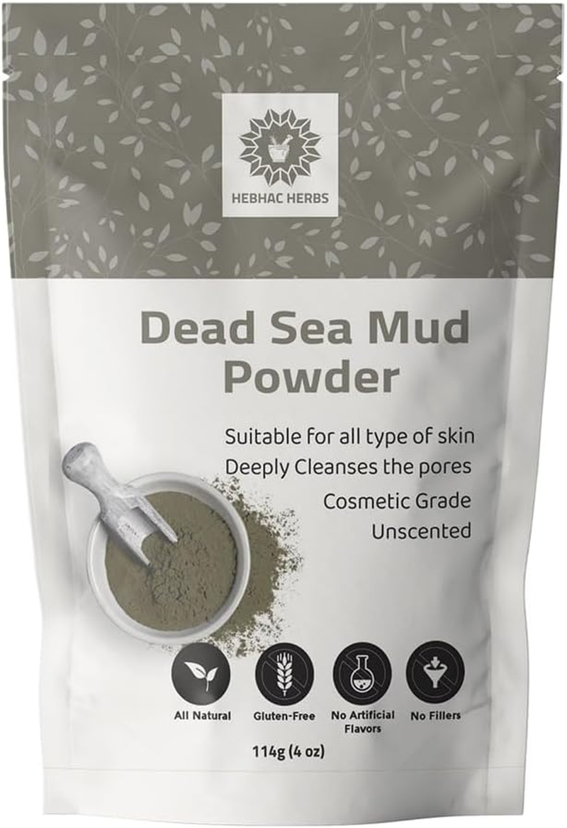 Hebhac Herbs Dead Sea Mud Clay Powder for Facial Mask - for Men Women 114 G Pack of 1 image number 4