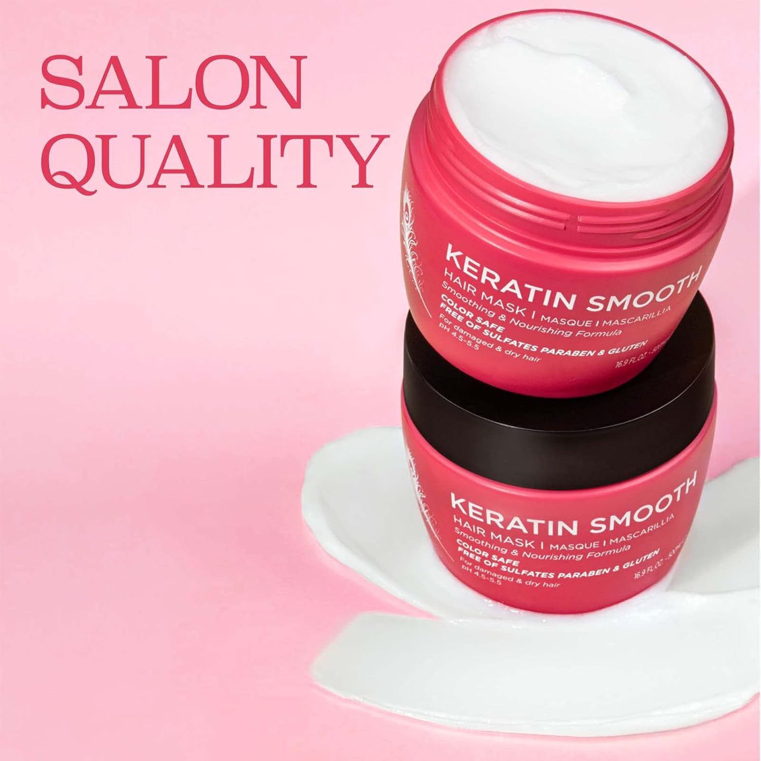 Luseta Keratin Smooth Hair Mask 500Ml image number 4