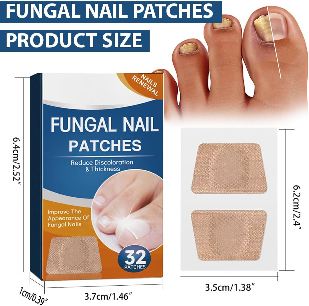 GXGM 32 Pieces Toenail Treatment, Nail Digging Repair Patches, Improve the Appearance of Discoloured Nails image number 4