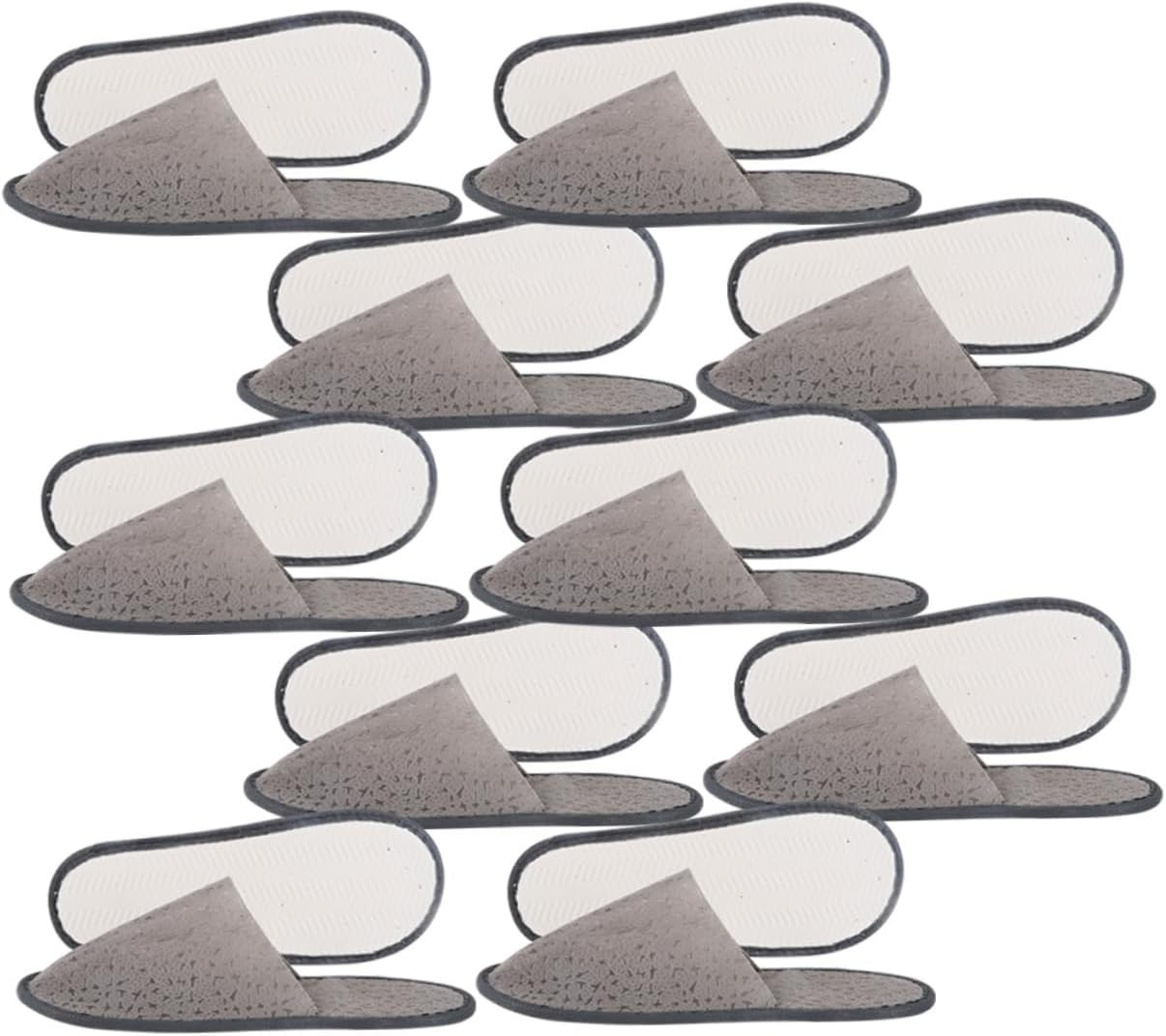 Healeved Slippers Outdoor Booties Travel Slipper Sandals Toiletries Non-Woven Fabric Dark Grey