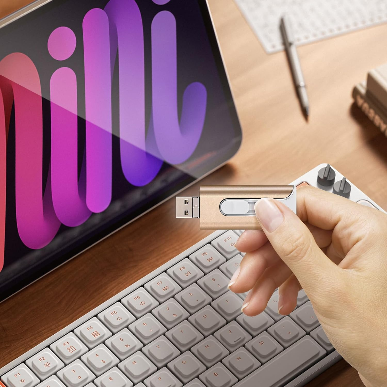 1Pcs USB Flash Drive,2Tb USB Memory Stick, Plug-And-Playusb 3.0 Large-Capacity Rapid Expansion for Photo Transfer, Quick Data Storage, Compatible with Iphone, Ipad, Android, Pc and More Devices image number 6