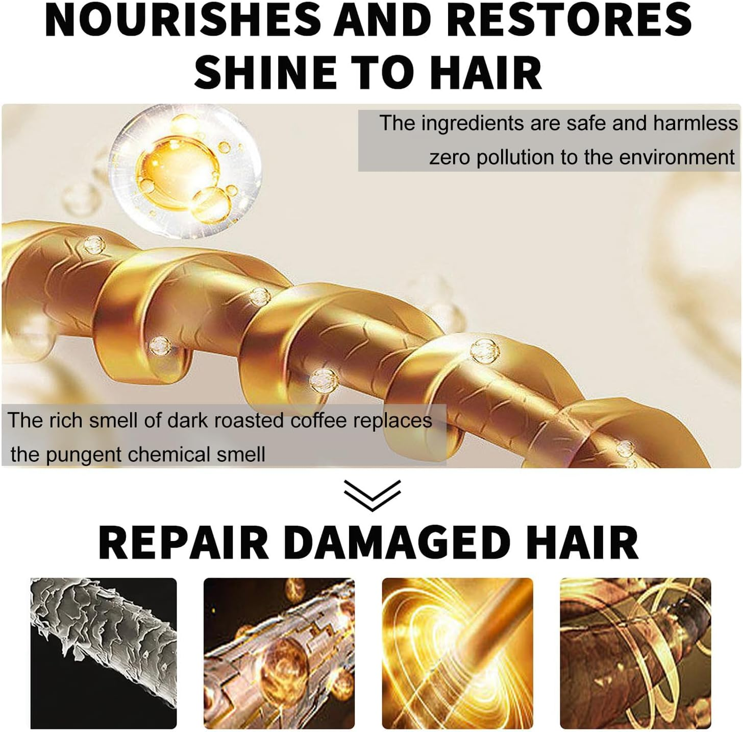 Batana Oil for Hair Growth, 100% Pure-Organic Batana Oil from Honduras, Stimulate Hair Growth, Prevent Hair Loss, Eliminates Split Ends for Men & Women 120Ml image number 2