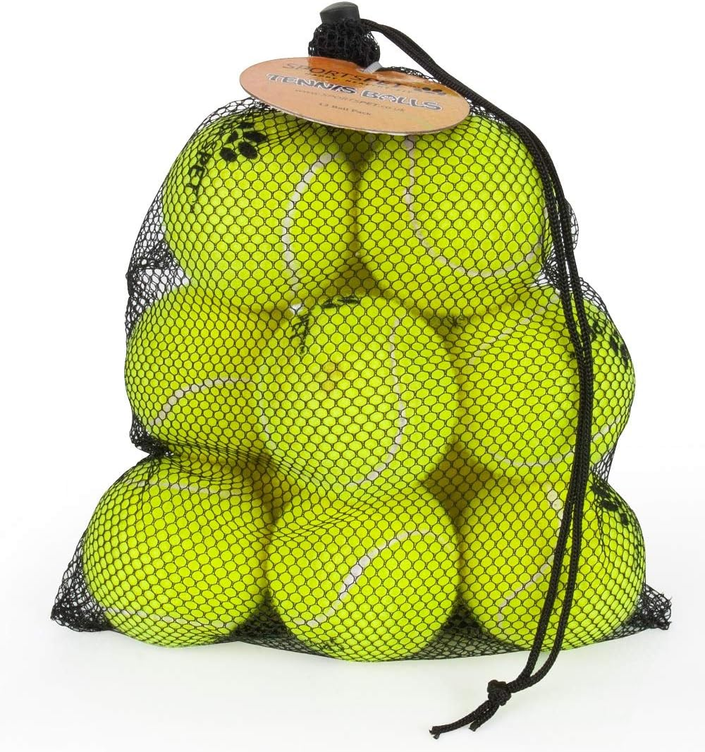 SPORTSPET Rubber High Bounce Tennis Balls for Dogs - Premium Ball for Medium and Large Dog Breeds (3 Pack) image number 6