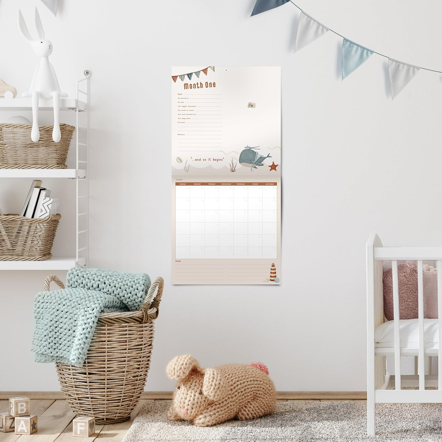 Baby'S First Year Memory & 1St Year Calendar with 100 Stickers | Baby'S First Year Calendar with Stickers & 1St Year Calendars, Baby Tracker image number 4