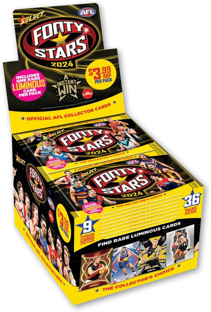 AFL Footy Stars Collector Cards Sealed Box (36 Packs) 2024