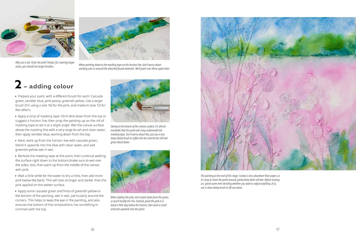 Painting Abstract Nature on Canvas: a Guide to Creating Vibrant Art with Watercolour and Mixed Media image number 2