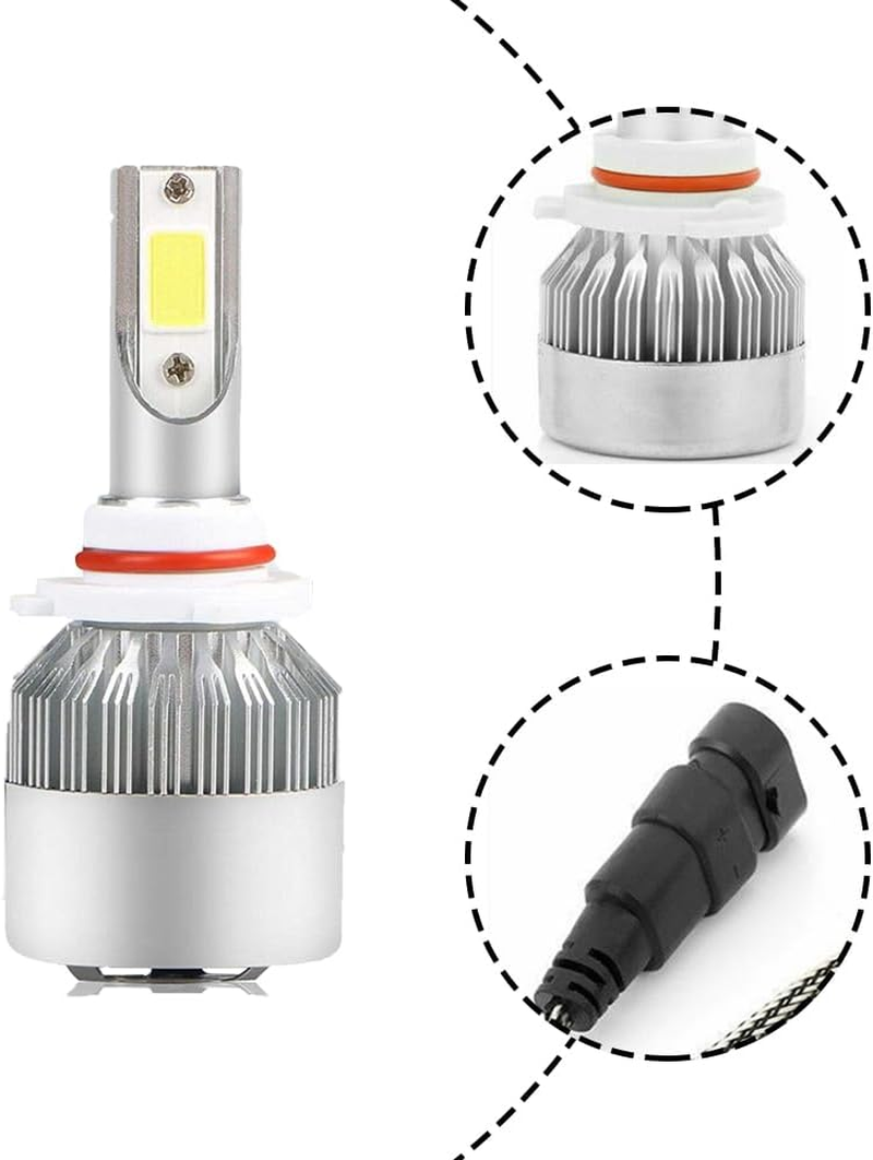 2 PCS 9005/HB3 Car LED Light Replacement Parts, 4800LM 6000K Ultra Bright White Light Waterproof C6 Fog Light Bulb, Plug and Play LED Headlights, High and Low Beam Lights, Car Accessories image number 5