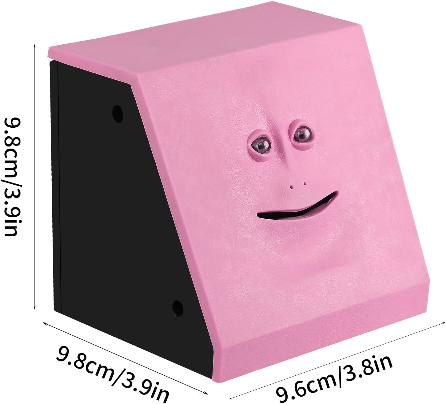 Blingbin Coin Eating Saving Bank Face Monkey Battery Operated Novelty Saving Box Piggy Bank for Kids - Brick Blue image number 2