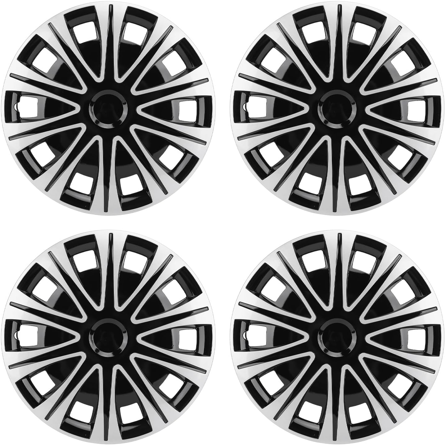Hubcaps, Set of 4 17 Inch Wheel Hub Cap Full Snap on Universal Wheel Rim Covers for Transit Connect, Hubcap Wheel Cover Replacement Hub Caps Exterior Accessories image number 1