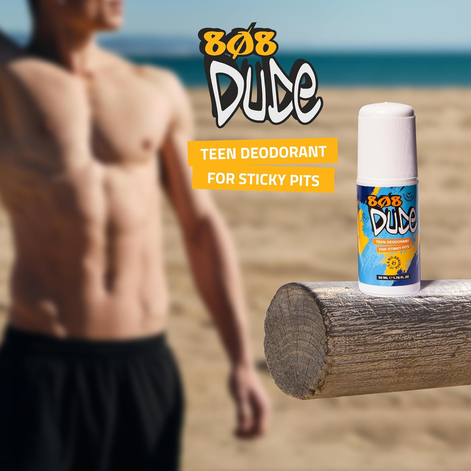 808Dude Certified Organic Deodorant for Teen Boys. Eliminate Kids Stinky Pits. Aluminum Free. Native and All Natural Cruelty Free and Vegan Ingredients for the Ultimate Kidz Armpit Detox 50Ml image number 2
