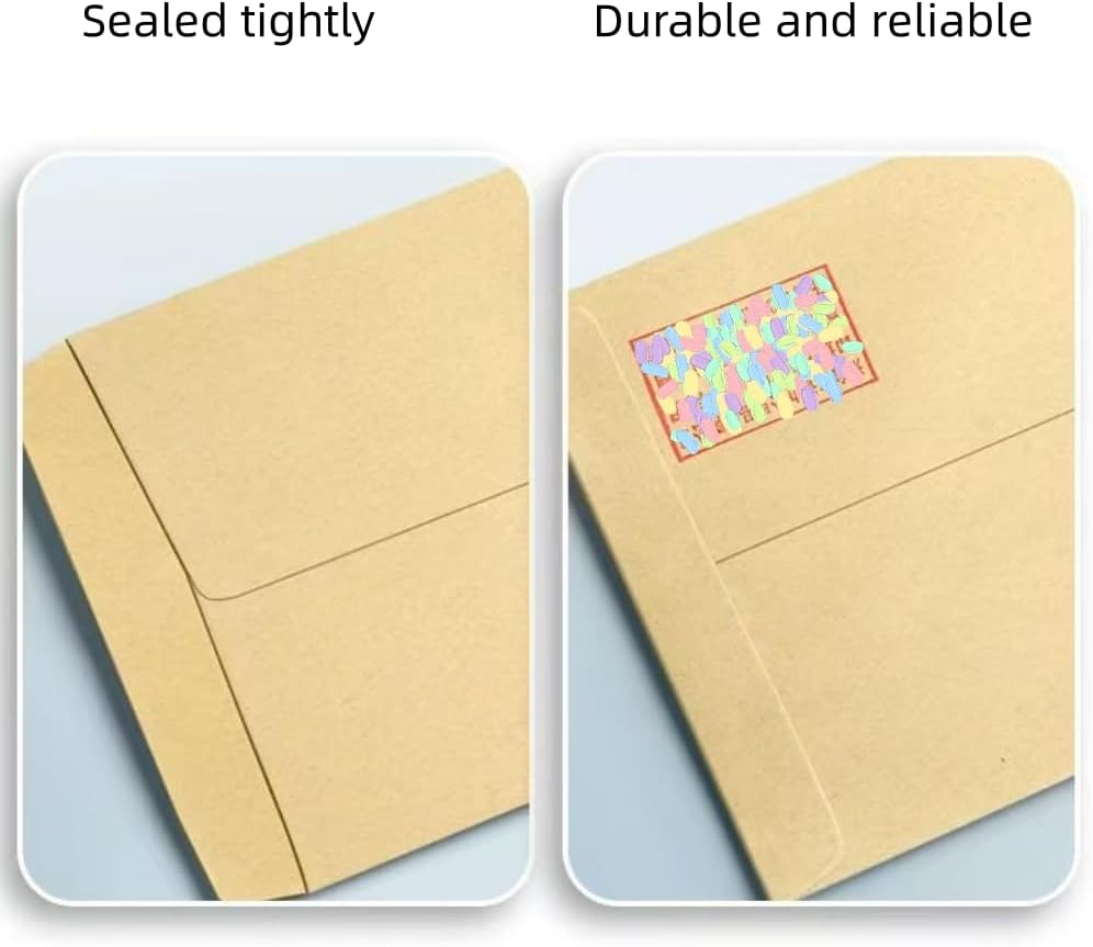 10 Pcs A4 Envelopes, Brown Kraft Catalog Envelopes, Mailing Envelopes, Kraft Paper Bags, Large Envelopes, Letter Envelopes for Organizing, Storage,Receipt, Home, Office image number 6