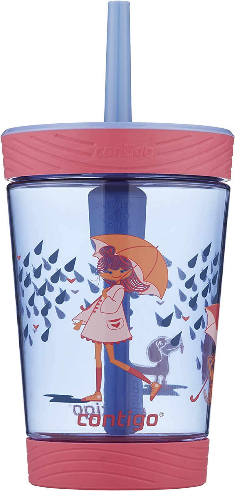 Contigo Spill-Proof Kids Tumbler, 14 Oz, Sprinkles Pink image number 3