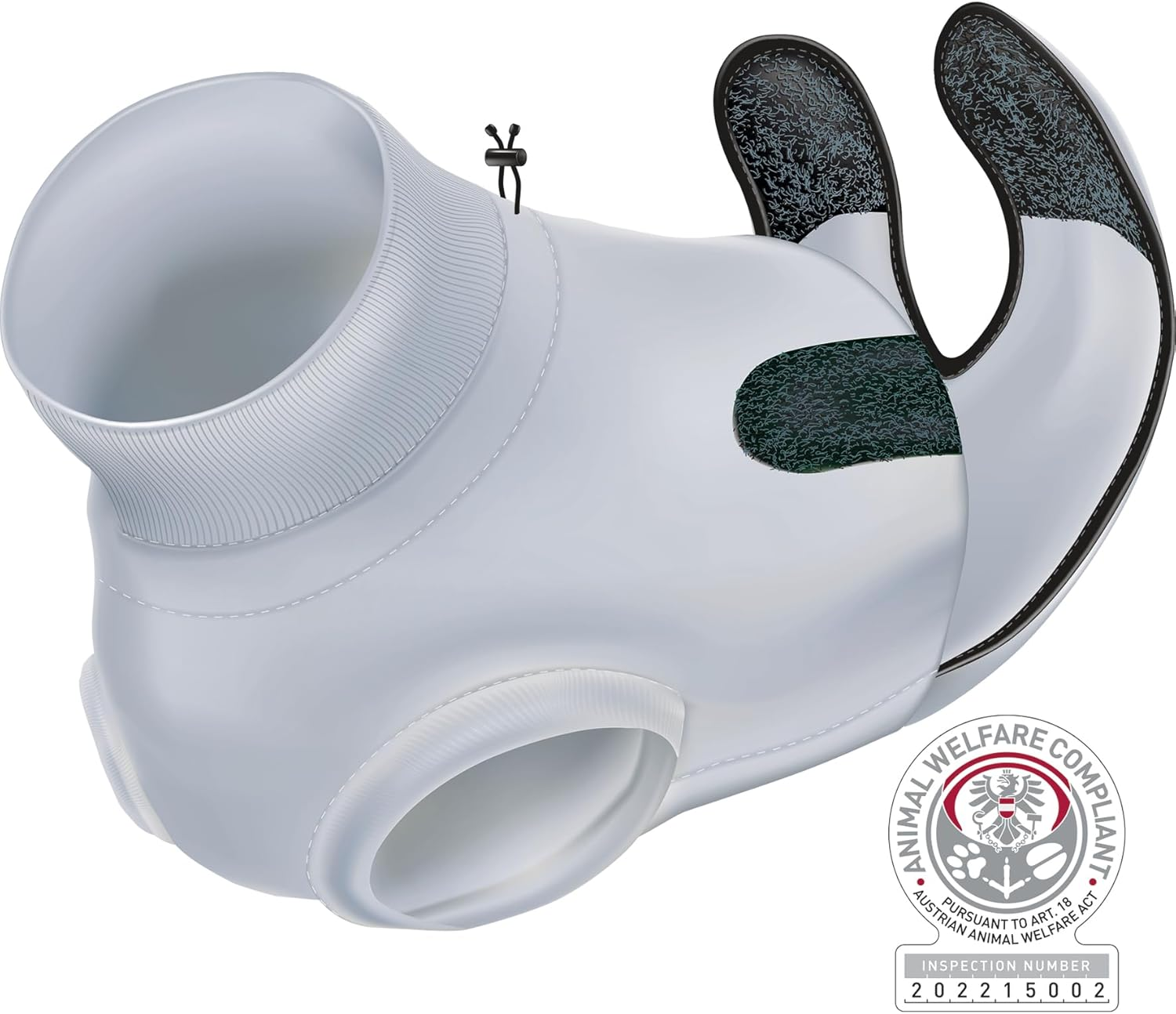 TRIXIE S M Medical Suit for Cats Post Intervention for Regeneration and Collar to Prevent Wounds image number 2