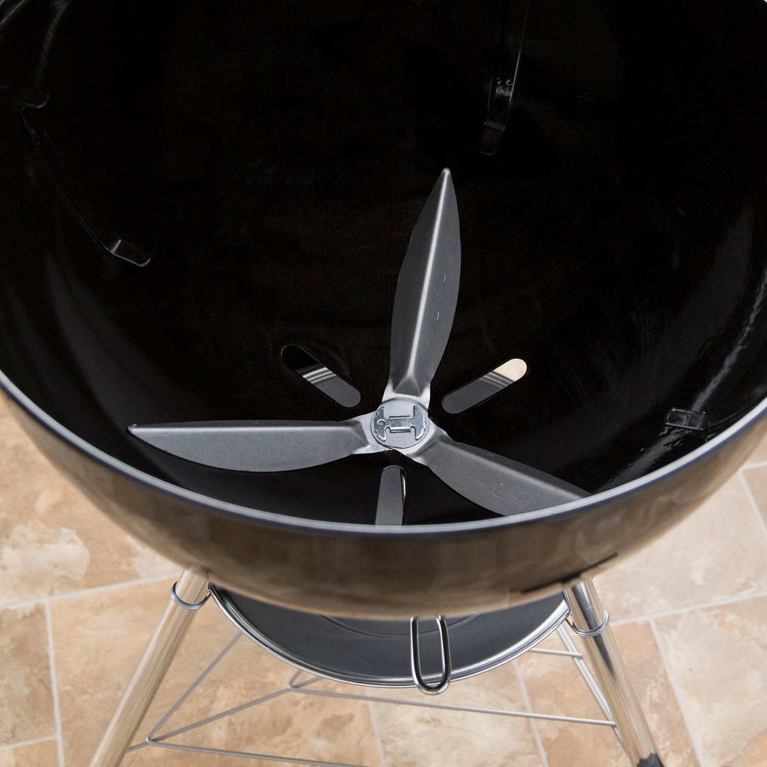 Weber 7444 22-1/2-Inch One-Touch Cleaning System Kit for Grills image number 2