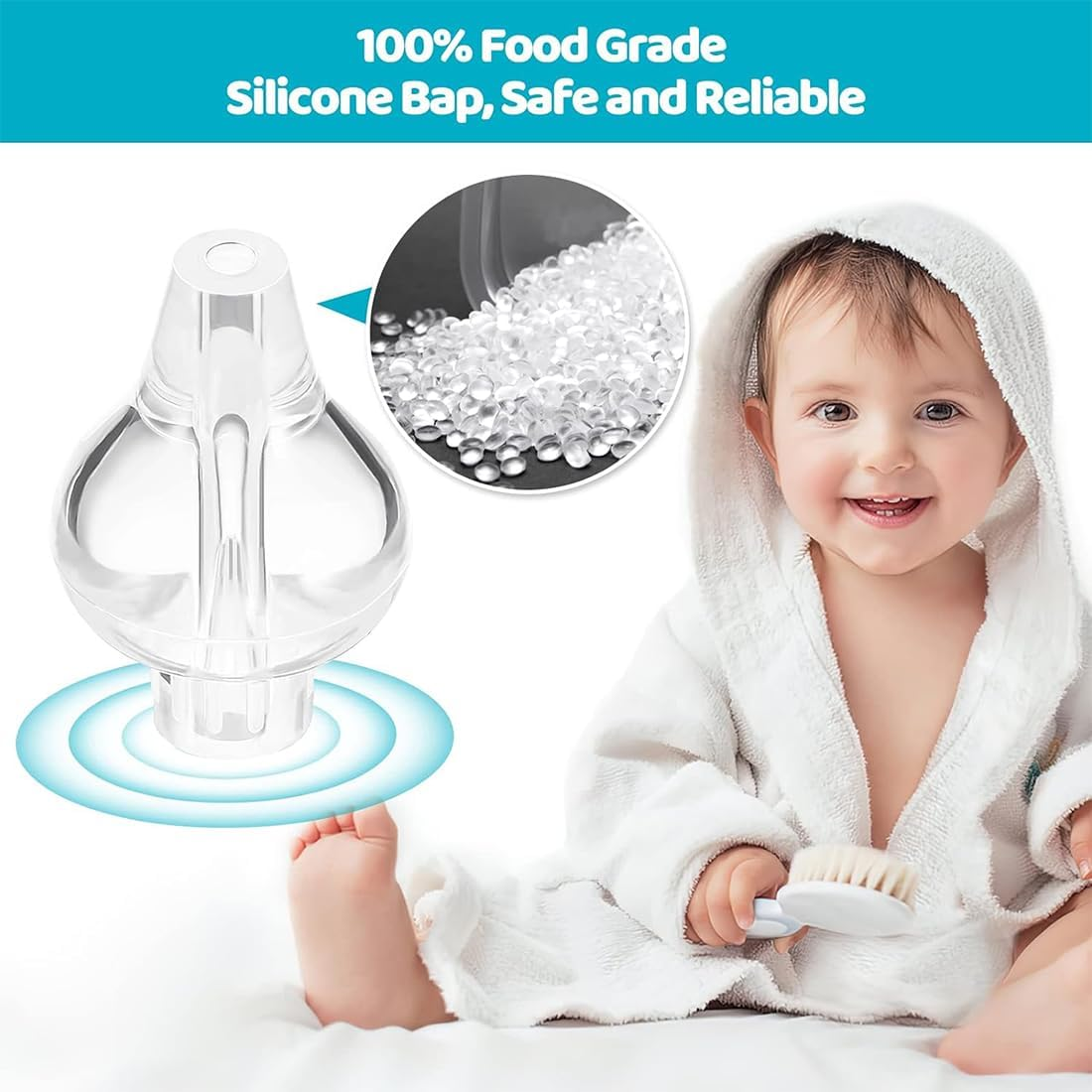 Pack of 4 Baby Nose Shower, Nose Shower Children, Reusable Nose Cleaner, 10 Ml Nose Rinse Children Portable Nose Cleaner, Nose Washer, Safe and Comfortable image number 1