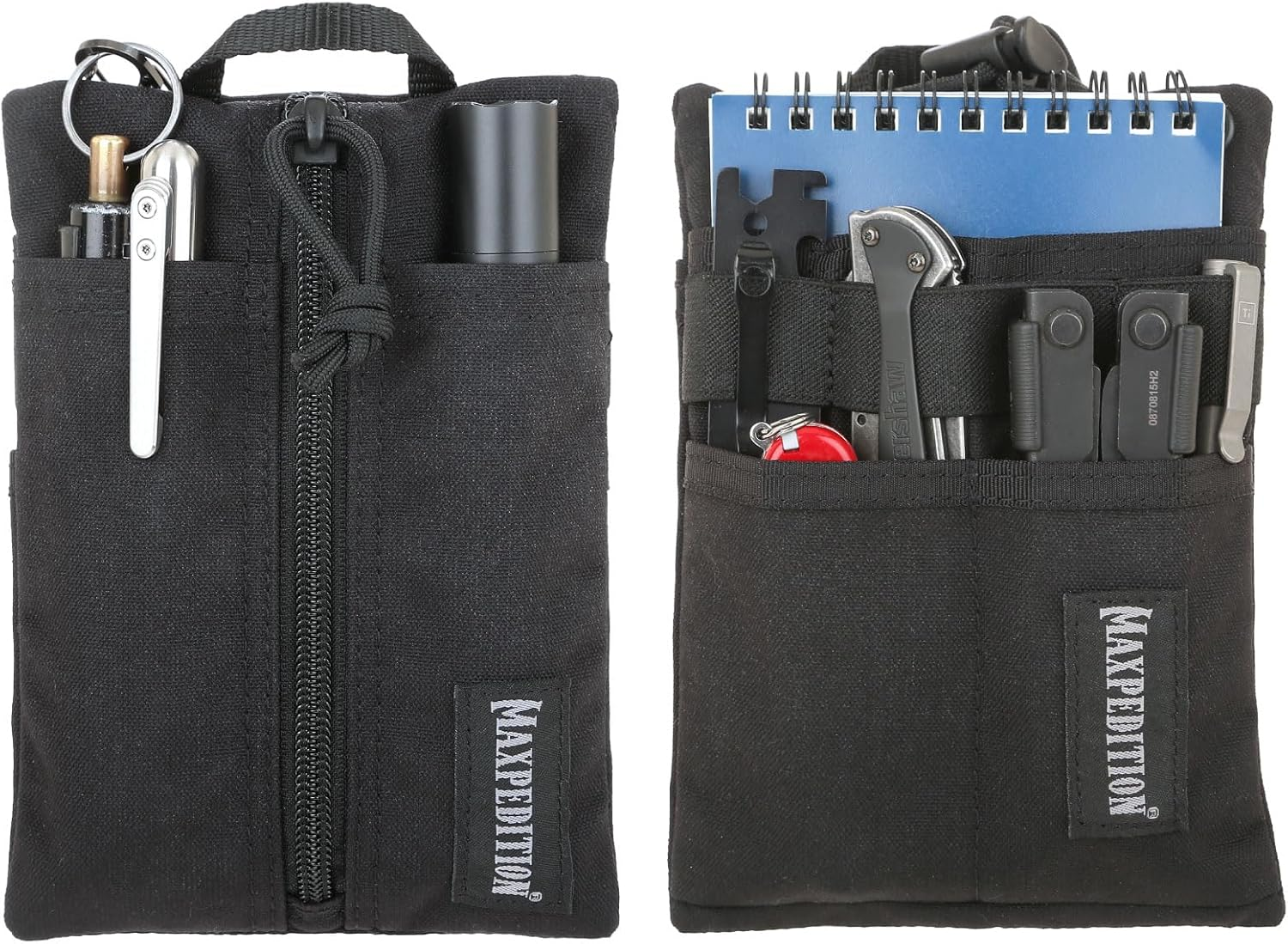 MAXPEDITION Platy Pocket Organizer, Durable EDC Tool Pouch for Men, Neck Wallet with Paracord Lanyard, Holds Flashlight, Multitool, Pen, Notebook